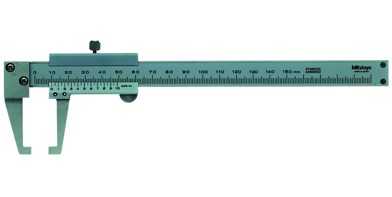 Mitutoyo Nóniuszos tolómérő befelé álló csőrrel, 0-150 mm, 0.05 mm (536-151) termék fő termékképe